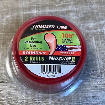 Maxpower Trimmer Line (Round Cut) 0.105 X 30 Feet Weed Cutting • $11.98