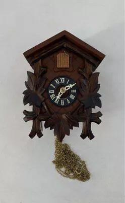 Germany Mahogany Wooden Assembly Wall Hanging Decorative Forest Cuckoo Clock • $9.99
