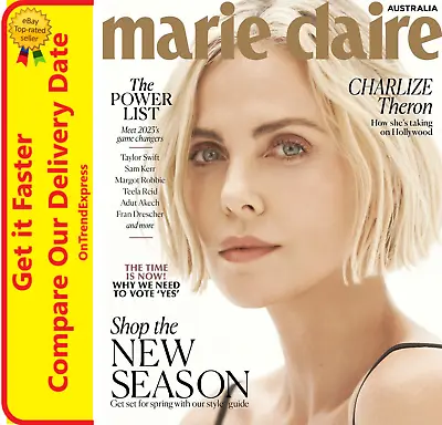 Marie Claire Australia Magazine October 2023 Charlize Theron • $14.90