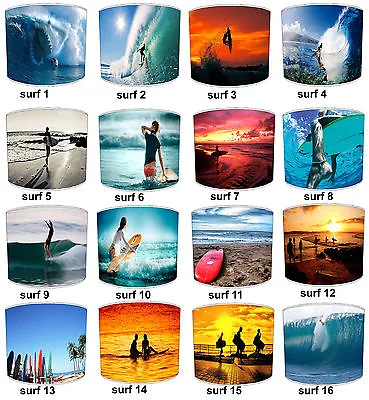 £27.99 • Buy Surfing Surf Boards Lamp Shades Ideal To Match Bedding Sets & Duvet Covers.