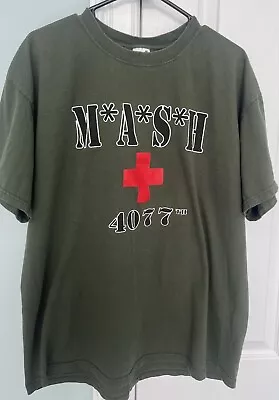 MASH 4077th Logo T-Shirt XL Anvil Tee Military • $15.99