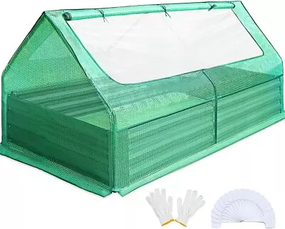 Quictent Outdoor Mini Greenhouse 6x3x1 Galvanized Raised Garden Bed Planter Box • $59.99