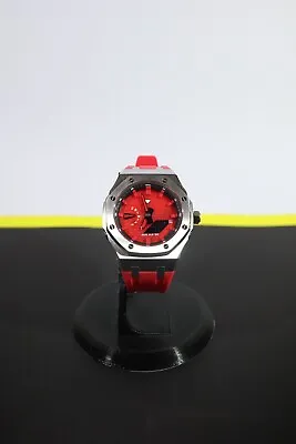 Red Custom Casio G-shock Casioak GA2100  • $300