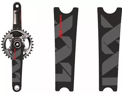 Crank Set Stickers Decals MTB SRAM XX1 Mountain Bike Bicycle Adhesive 2 Pcs Red • $20.99