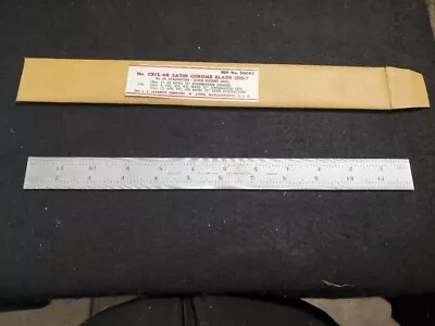 $80 • Buy Starrett CB12-6R Satin Chrome Blade Ruler
