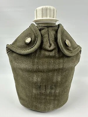 EARLY Vietnam Era US M1956 Canteen Cover Canvas 1960 With Plastic Canteen • $29.95