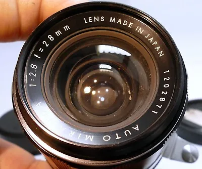 Miranda Auto 28mm F2.8 Miranda Bayonet Mount Lens - With Haze Inside • $62.95