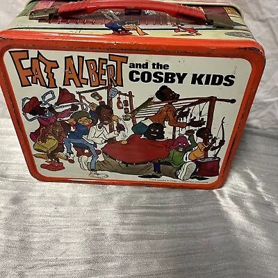 Vintage Fat Albert & Cosby Metal Lunchbox Withou Thermos 1973 Used • $11.53