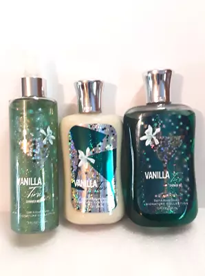 Bath Body Works Vanilla Tini Shimmer Fragrance Mist Lotion & Shower Gel Set New • $69.99