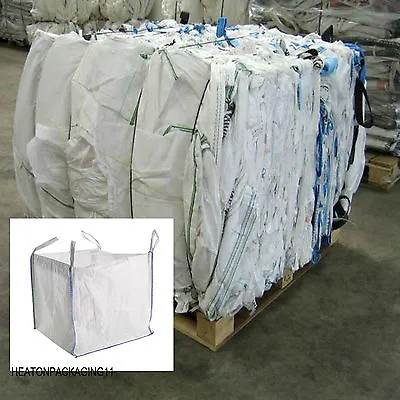 £379.99 • Buy Fibc New Bulk Bags Builders Garden Waste 1 Tonne Ton Jumbo Bags Storage Sack