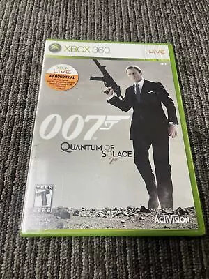 James Bond 007: Quantum Of Solace (Microsoft Xbox 360 2008) New Sealed • $20