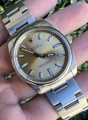 Rolex Oyster Perpetual 34 114200 White Grape Dial  34mm Watch Only • $4995