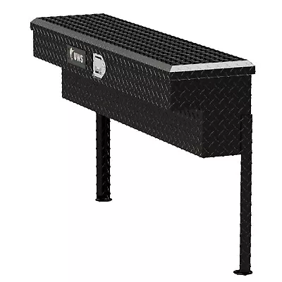 UWS TBSM-48-BLK Universal Black Aluminum 48  Foam Filled Lid Truck Side Tool Box • $496.95