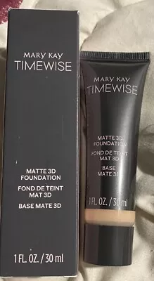 Mary Kay~TimeWise Matte 3D Foundation 1 Oz~Beige C 120~NEW W/Box • $19.99