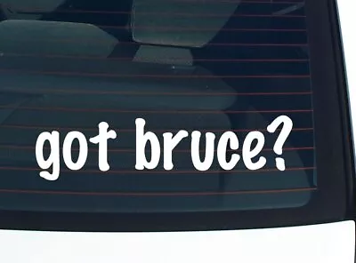 Got Bruce? CAR DECAL BUMPER STICKER VINYL FUNNY LAST NAME WINDOW PRIDE • $2.97