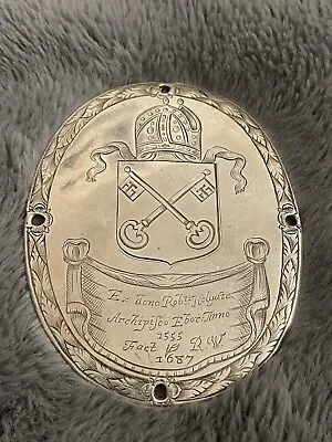 Rare James 11  17th Century Silver Alms Badge Archbishop Of York 1687 Hallmarked • £2000