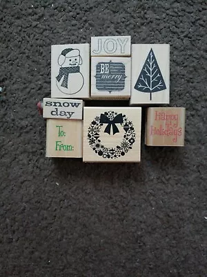 Memory Box Stamps And Misc Brands.  Christmas Stamp Lot.   8 Stamps.   • $19.99