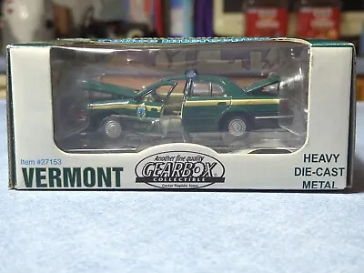 Gearbox Ford Crown Victoria Police Car 1:43 Diecast Vermont State Trooper  2001 • $24.99
