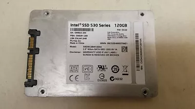 Intel 530 SSDSC2BW120A4 120 GB 2.5 In SATA III Solid State Drive • $21.53