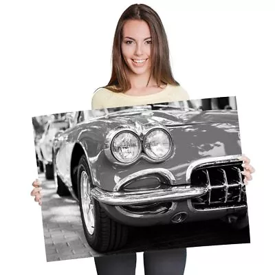 £10.99 • Buy A1 - Awesome Sports Car Racing Driver 60X90cm180gsm Print BW #41223