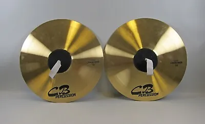 Pair Of NOS CB Percussion 18 Crash/Ride Marching Band Drum Corps Cymbals 5588 • $200