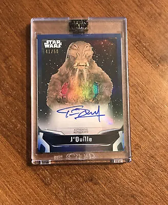 £38.67 • Buy J'Quille 2021 Topps Stars Wars Blue Auto A-TD Tim Dry 41/50 Sealed