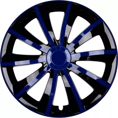 Hubcaps Set Gral 16 Inch IN Blue Black 4x Premium Design Hub Caps • $174.87