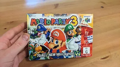 Mario Party 3 - COMPLETE BOXED AUS PAL - Nintendo 64 Good Condition MC • $899