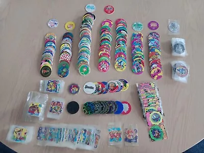 Tazo Pog Caps Qubix Huge Lot 300+ Items Slammers Walkers Vintage Rare Set • £79.99