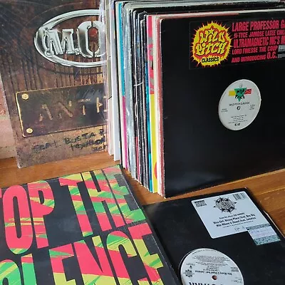 Job Lot Collection Of  30 X Vinyl Records Hip-Hop & Rap 12'' Single + LPs • £43
