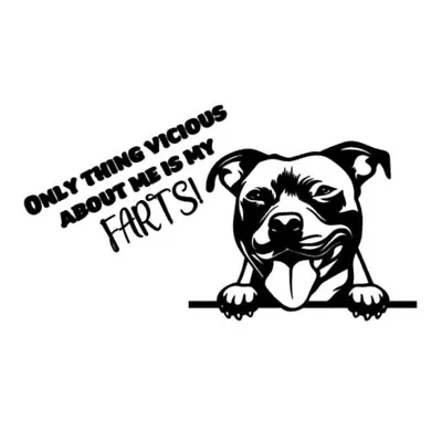 Staffy Vinyl Car Decal Sticker • $8