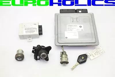 BMW E85 Z4 06-08 3.0L DME ECU EWS Remote Key Lock Cylinder Kit Set 12147571510 • $284.99