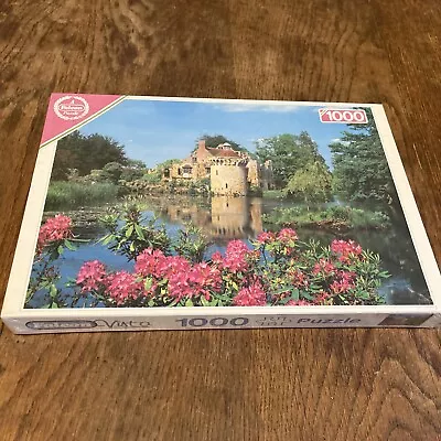 Falcon Jigsaw 1000 - Scotney Castle Kent (RARE) New Sealed Vista Lake Scene • £5.08