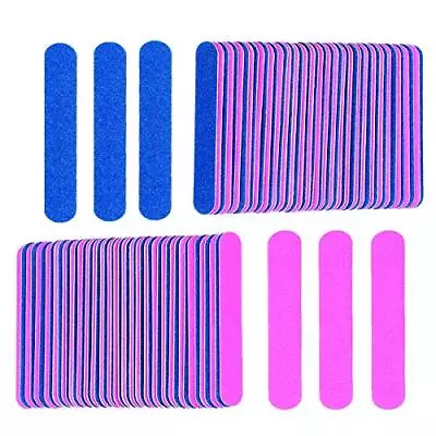 100 Pcs Mini Nail File Disposable Double Sided Emery Boards For Men Women • $9.89