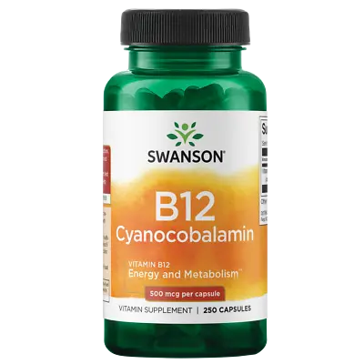 Swanson Vitamin B12 500 Mcg Capsule 250ct • $14.03