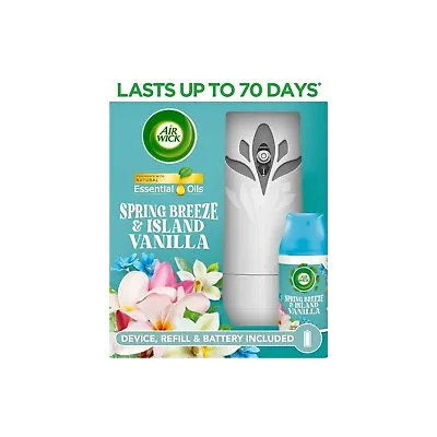 £8.44 • Buy Air Wick Freshmatic Air Freshener Kit Spring Breeze & Island Vanilla 250ml