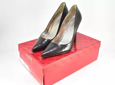 Guess By Marciano High Heels Black Leather Women Shoes Sz. US 6M • $24.99