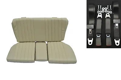 Back Seat Emergency Child's + Belts For Mercedes Sl R107 Parchment • $760.37