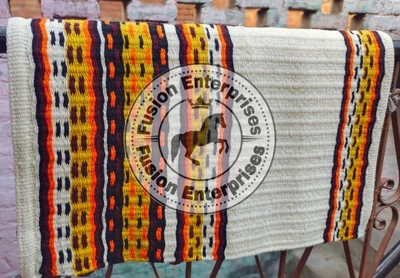 $117.80 • Buy Horse Western Show Saddle Pad Blanket With New Zealand Wool/Saddle Blanket