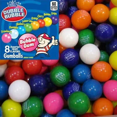 2 Lbs Dubble Bubble Assorted 1  Gumballs Bulk Vending Gum Balls Free Shipping  • $18