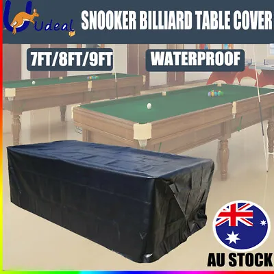 7/8/9ft Outdoor Pool Snooker Billiard Table Cover Polyester Waterproof Dust Cap • $25.99