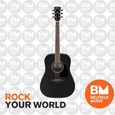 Ibanez AW84 Artwood Acoustic Guitar Weathered Black Open Pore • $519