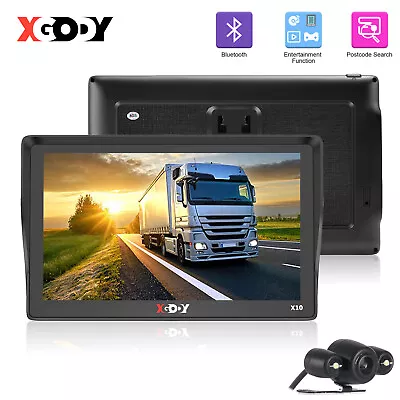 9  HD Bluetooth GPS Navigation Truck Navigator With Reverse Camera & AU Map 8GB • $130.99