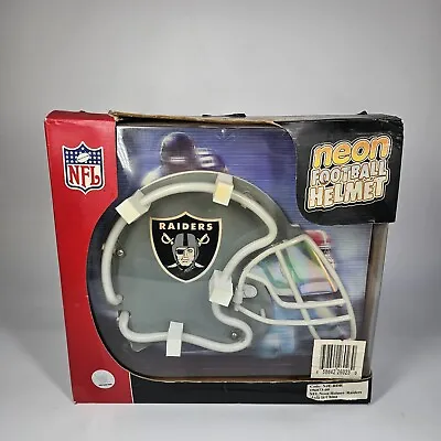 Oakland Raiders Las Vegas NEON DISPLAY LIGHT FOOTBALL NFL HELMET NEW Open Box • $29.99