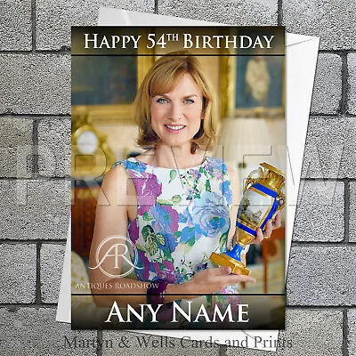 £3.96 • Buy Antiques Roadshow Birthday Card. 5x7 Inches. Fiona Bruce. Personalised.