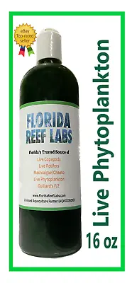 LIVE Phytoplankton Premium Reef Blend - 16oz - Florida Reef Labs™ - FAST SHIP! • $16.65