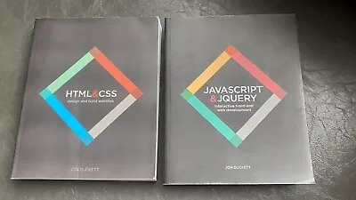 £12 • Buy JavaScript And Jquery Book, And HTML And CSS Book By John Duckett.