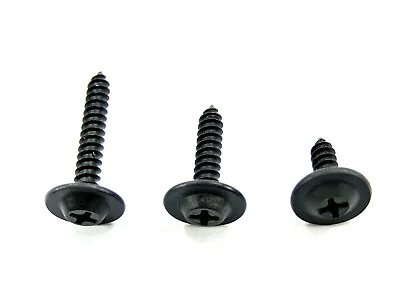 Black Interior Trim Screws- #8 X 1/2  To 1  Long Flat Top- 150pcs 50ea- AD#321T • $29.99