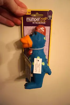 Nwt Multipet Dog Toy Globken Chicken Latex Teal • $7.99