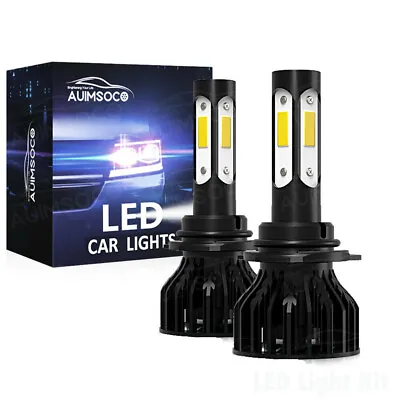 White H4 9003 LED Headlight Bulbs Car & Truck Parts High&Low Dual Beam Kit 6000K • $32.99